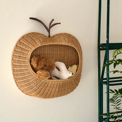 Ferm Living Apple Braided Wall Pocket - Natural