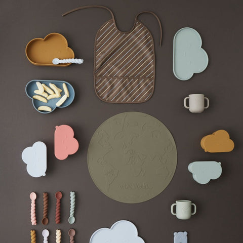 Oyoy Chloe Cloud Snack Bowl- Coral