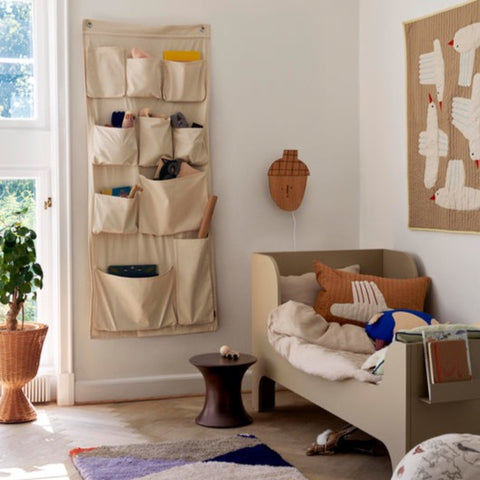 Ferm Living Canvas XL Wall Pockets - Off-white
