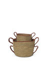 Ferm Living Verso Baskets - Set of 2 - Brick