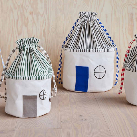 Oyoy Koya Storage Basket Large- Optic Blue