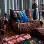 Sage x Clare Neoma Shag Cushion Lapis