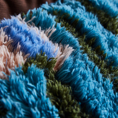 Sage x Clare Neoma Shag Cushion Lapis