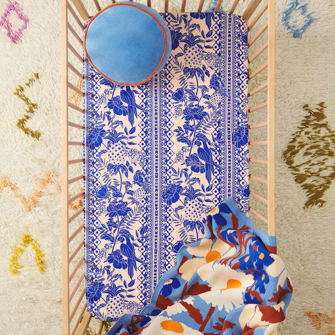 Sage x Clare Alexa Cotton Fitted Sheets Lapis- Cot & Single