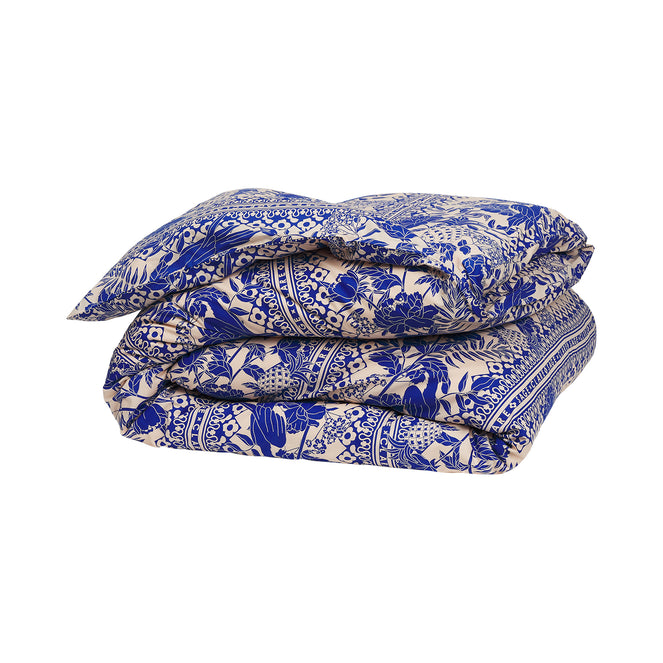 Sage x Clare Alexa Cotton Quilt Cover Lapis- Single