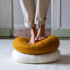 Muskhane Oval Chakati Cushion- Gold