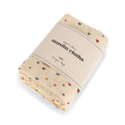 Konges Sløjd 3 pack Muslin Cloth Wraps- Multi Hearts