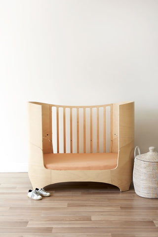 Go To Bed Fitted Cot Sheet- Toast