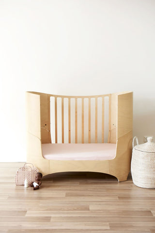 Go To Bed Fitted Cot Sheet- Rose