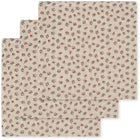 Konges Sløjd 3 pack Muslin Cloth Wraps- Fleur Tricolore