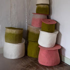 Muskhane Calabash Basket- Indian Pink