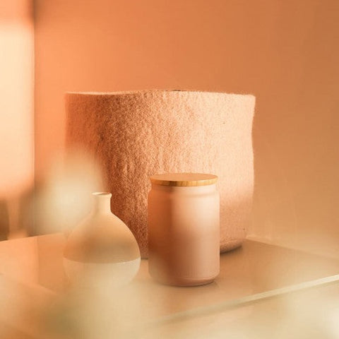 Muskhane Calabash Basket- Quartz Pink