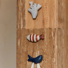 Ferm Living Harbour Hook Fish Stripe - Baked Clay/Light Cele