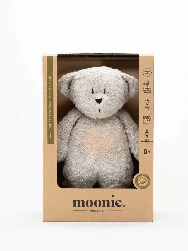 Moonie Organic Humming Bear- Mineral Grey