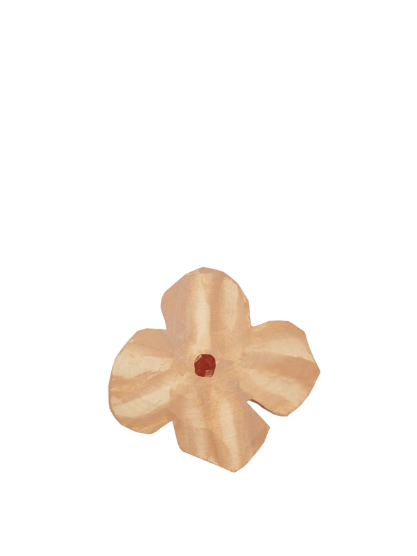 Ferm Living Poesie Hand carved Hook- Rose