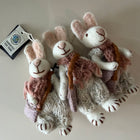 Gry & Sif Small White Bunny Rose scarf & pants