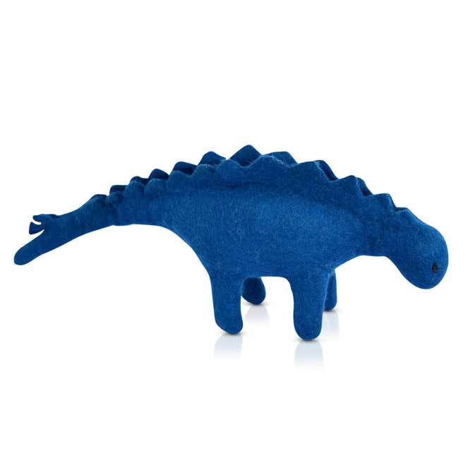 Dashdu Large Midnight Blue Felt Stegosaurus