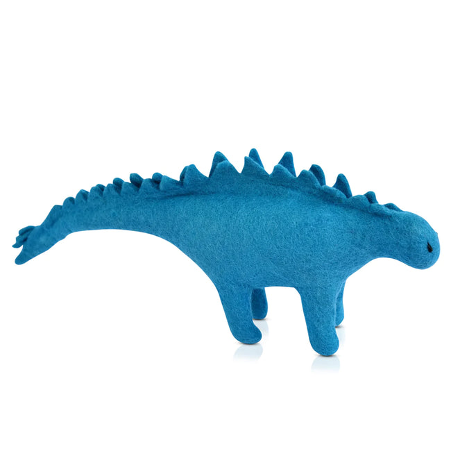 Dashdu Large Blue Felt Stegosaurus