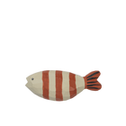 Ferm Living Harbour Hook Fish Stripe - Baked Clay/Light Cele