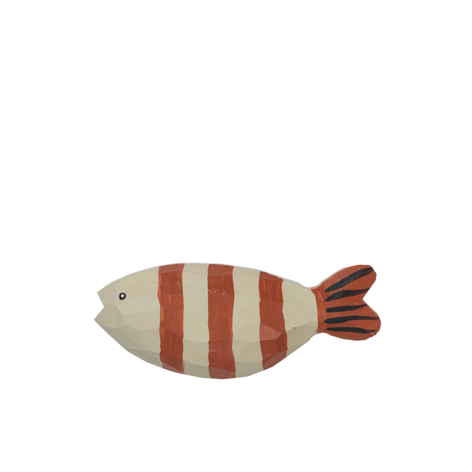Ferm Living Harbour Hook Fish Stripe - Baked Clay/Light Cele