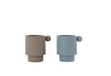 Oyoy Tiny Inka Cup 2pcs- Dusty Blue