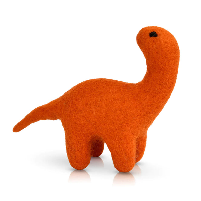 Dashdu Mini Orange Felt Brontosaurus
