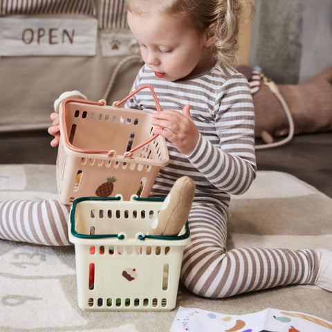 Oyoy Yummy Shopping Basket- Coral