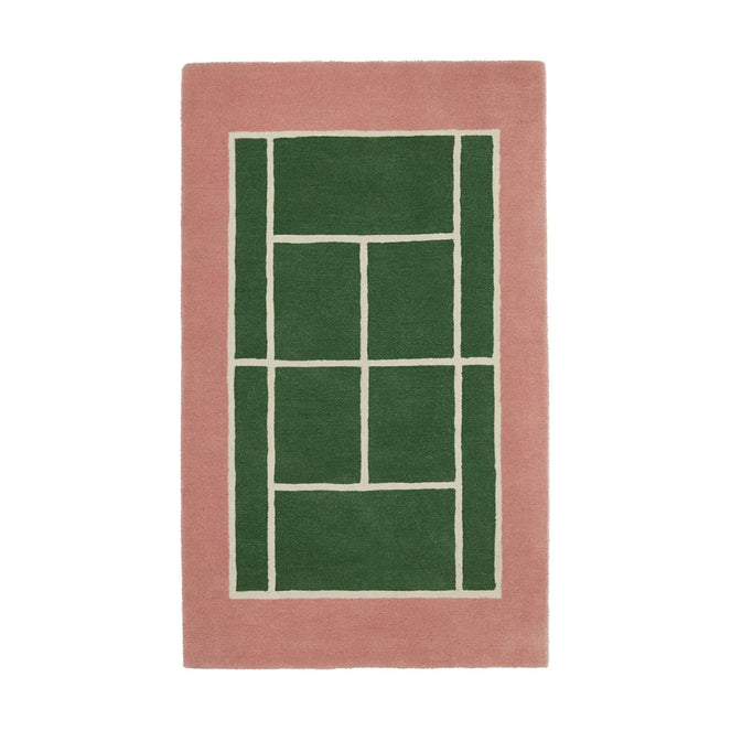 Oyoy Tennis Rug- Green Rose