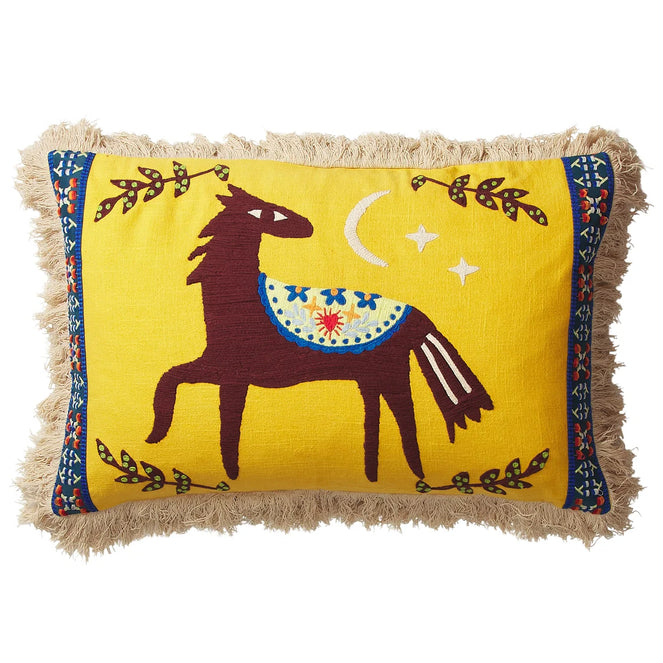 Sage x Clare Arlo Embroidered Cushion