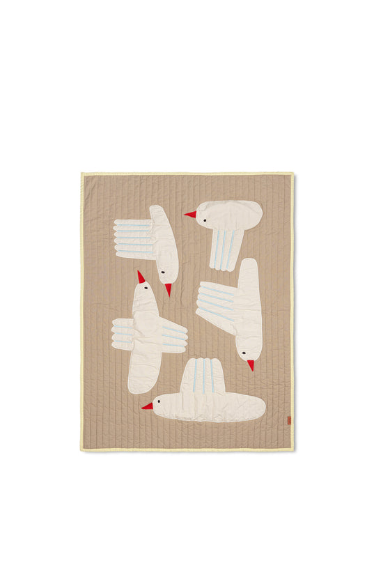 ferm LIVING Bird Quilted Blanket