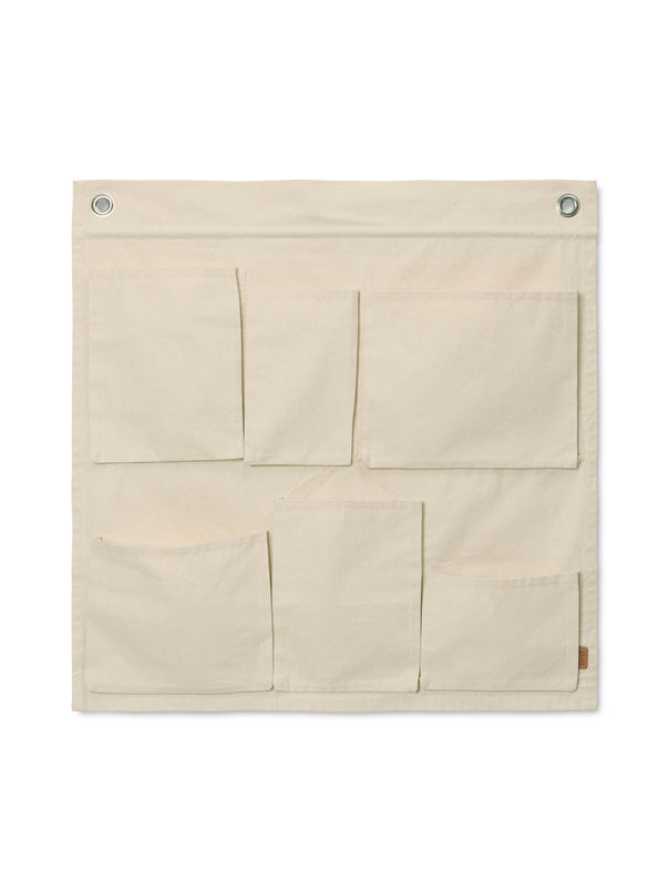ferm LIVING Canvas Wall Pockets - Off-white