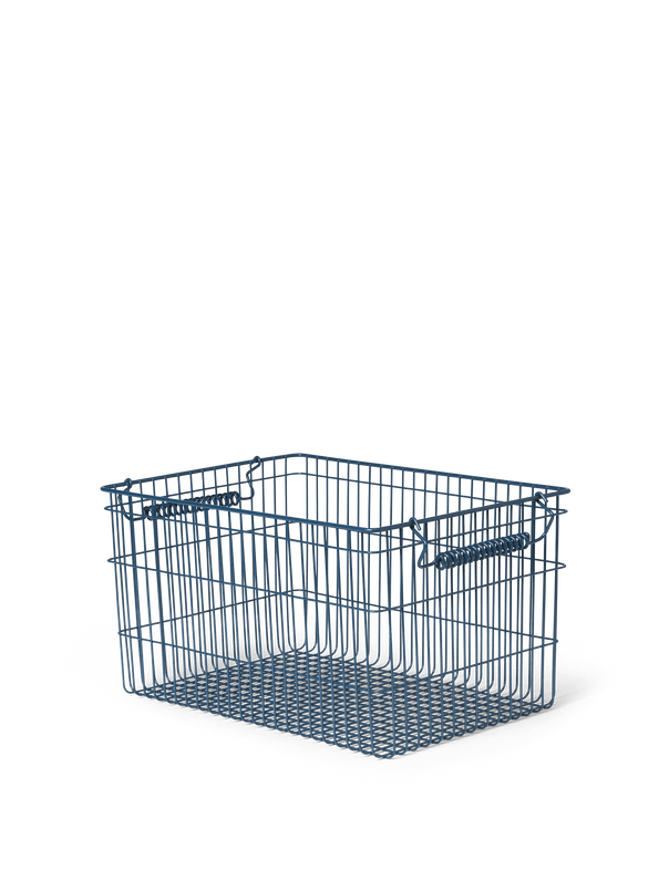 Ferm Living Cala Stackable Baskets Set of 2 - Dark Blue