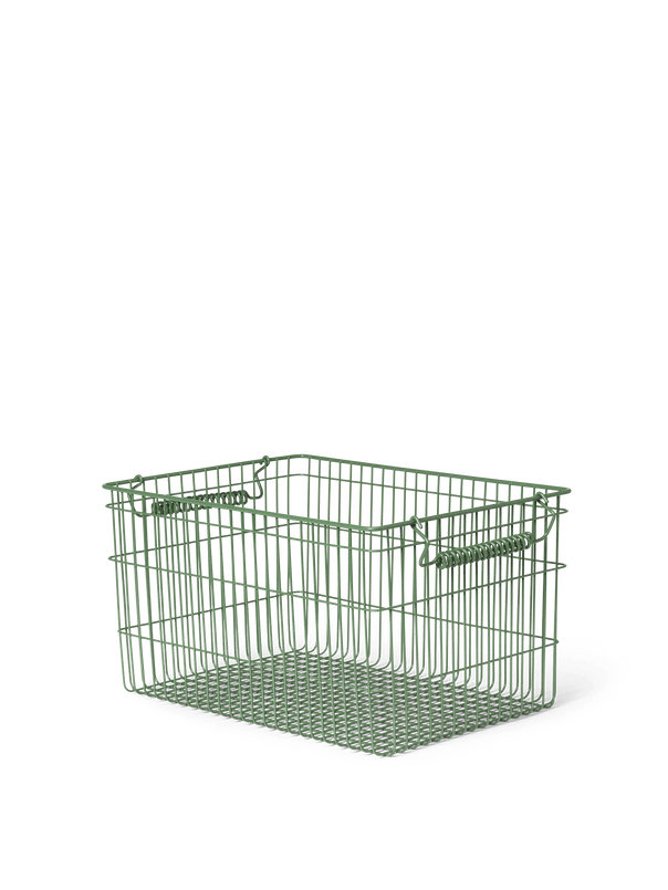 Ferm Living Cala Stackable Baskets Set of 2 - Verdant Green
