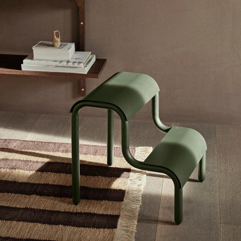 ferm LIVING Up Step Stool- Forest Green