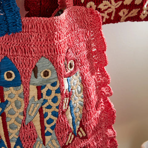 Sage x Clare Sandria Crochet Tote Bag