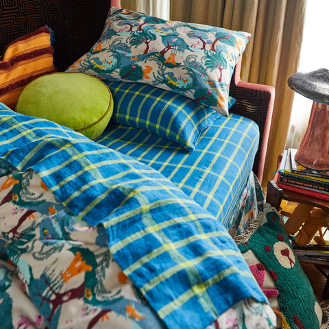 Sage x Clare Remi Linen Fitted sheets- Capri Single
