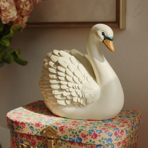 Konges Sløjd Polyresin Money Bank Swan