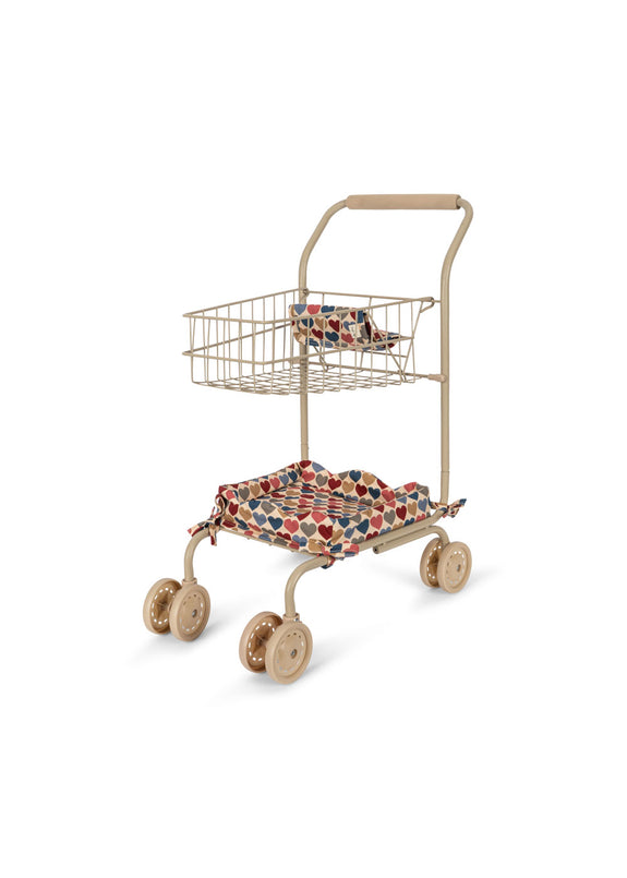 Konges Sløjd Kids Shopping Cart- Coeur Bisous