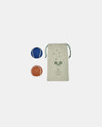 Oyoy Tennis Ball Rattle 2pack- Apricot Blue