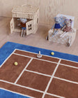 Oyoy Tennis Rug- Caramel Optic Blue