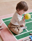 Oyoy Tennis Rug- Green Rose