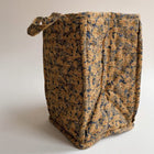 Quilted Storage Box- Winter Leaves Mustard
