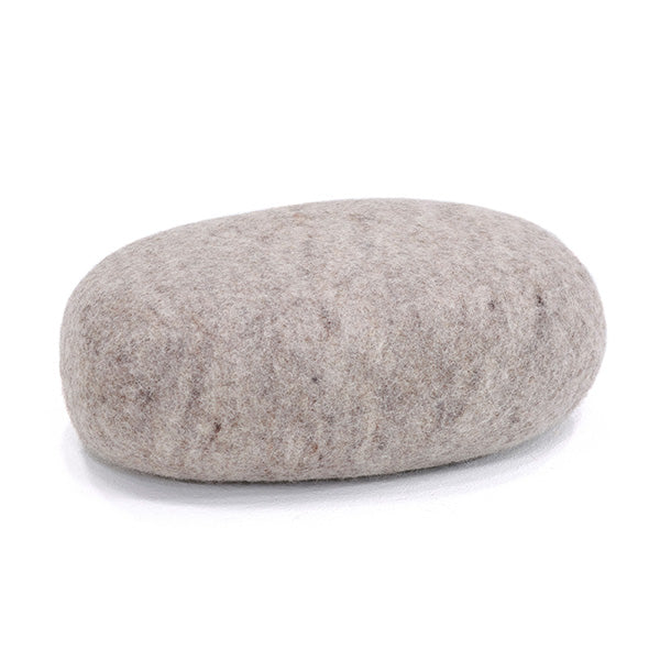 Muskhane Oval Chakati Cushion- Light Stone