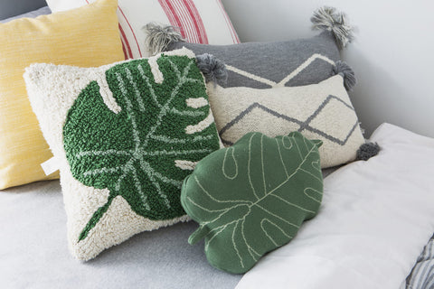 Lorena Canals Knitted Cushion Baby Leaf